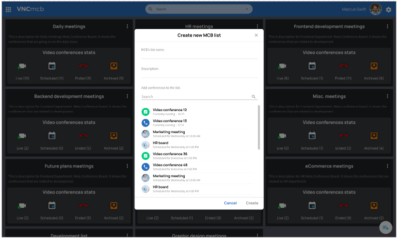 New MCB start UI