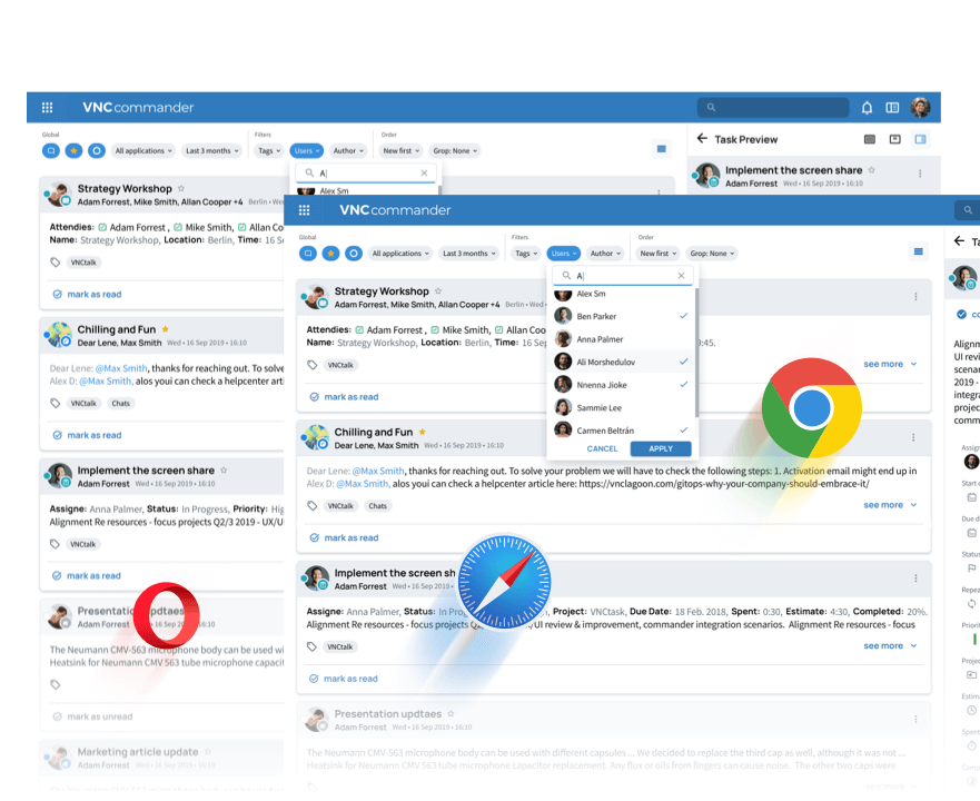 2. Stay Organized with the VNCcommander Stream View