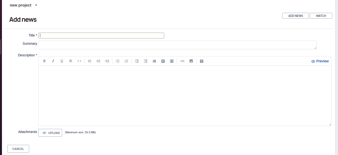The updated News Module